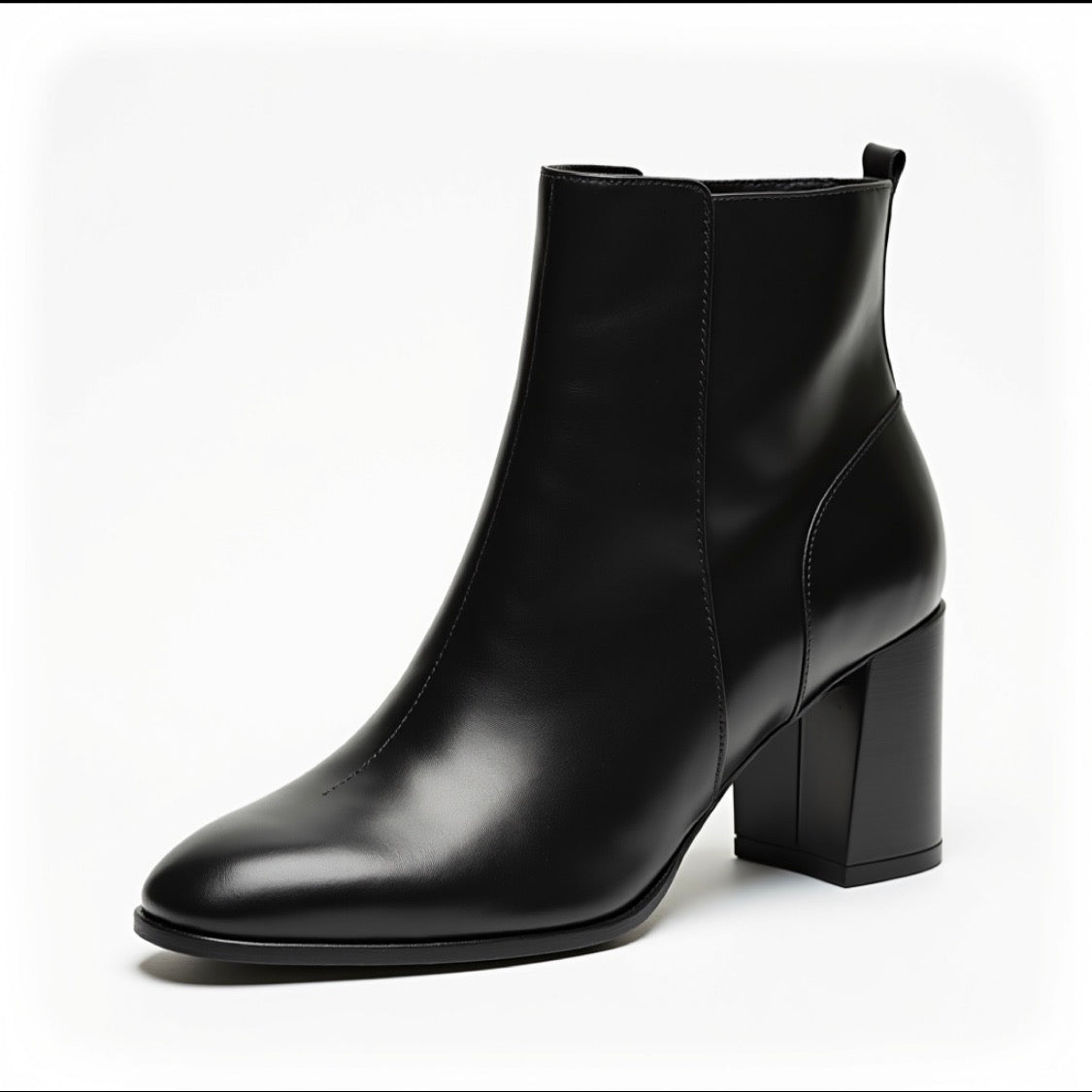 Bottine Cuir Noir